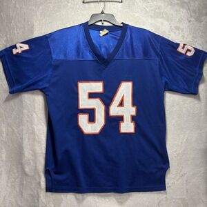 Vintage Chicago Bears #54 Blue Football Jersey Large HTM